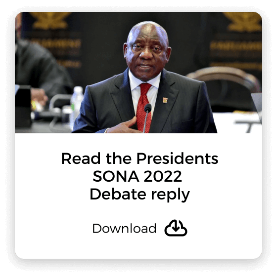 Reply by President Cyril Ramaphosa to the Debate on the State of the Nation Address